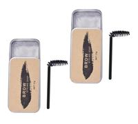 CALLARON Kit De Savonnette Pour Sourcils Et Gel Peignable Transparent, 2 Pièces, Incolore Longue Tenue, Pour Sourcils Naturels, Utilisation Quotidienne, Brosse Spirale Incluse