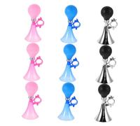 CALLARON Klaxon de Vélo Garçon et Filles 9 Pièces Couleurs Assorties Son Puissant, Compatible Tricycles et Trottinettes, Accessoire Sécurité pour Filles et Garçons Vélo Loisirs en Plein