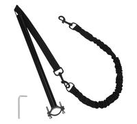 CALLARON Laisse pour Chien Vélo, Noir, Robuste, Taille Moyenne