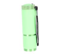 CALLARON Lampe de Poche LED UV 9 Leds Verte pour Manucure Lampe de Séchage Ongles Portable Outil Nail Art Multifonction pour Identification Argenté et Usage Extérieur