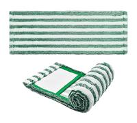 CALLARON Lingettes de Rechange pour Balai Microfibre 2 Pièces, Compatibles Balais Libman Humide et Sec, Microfibre Lavable, Vert Foncé, Kit Nettoyage Maison et Solide