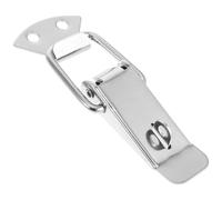 CALLARON Loquet à Ressort Acier Inoxydable avec Trou pour Cadenas Verrou à Bascule pour Coffres Boîtes à Outils Valises et Meubles Bois Système de Fermeture et Facile Accès