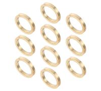 CALLARON Lot de 10 Cales de Charnière en Cuivre Moyen Ø Intérieur 10 Mm, Joints Métalliques Plats pour Portes de Salle de Bain Cuisine, Rondelles D’étanchéité Robustes, Kit de Réparation