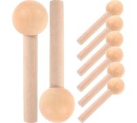 CALLARON Lot de 10 Chevilles en Bois de Hêtre Lisses Ø10 X 60 Mm pour Panneau Perforé, Baguettes Accessoires pour Organiser et Suspendre Outils, Bricolage et Artisanat Bois