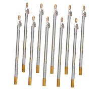 CALLARON Lot de 10 Crayons à Sourcils et Crayons Yeux Waterproof Taille-crayon Intégré Gris Pack Multi-usages Maquillage Professionnel et Quotidien