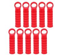 CALLARON Lot de 10 Embouts de Manche à Balai 22 MM Capuchons de Rechange en Plastique Rouge Accessoires Solide pour Manches de Balai et Serpillière Adaptés au Nettoyage Domestique et