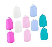 CALLARON Lot de 10 Étuis De Voyage en Silicone pour Brosses à Dents, Protège-têtes Universels Multi-Couleurs, Compact Et Pratique pour Maison Et Déplacements, Accessoires Hygiène Dentaire Portable