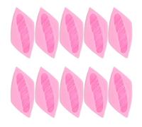 CALLARON Lot de 10 Moules en Silicone pour Gâteau Fondant Forme Mini Hamburger, Antiadhésif et Polyvalent, Démoulage Facile, pour Savonnette et Fête