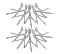 CALLARON Lot de 10 Pattes D’Oiseau Réalistes en Fer, Accessoires pour Figurines de Perroquet, Pièces pour Bricolage et Décoration Artistique, pour Modèles et Créations Artisanales