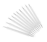 CALLARON Lot de 10 Stylos D'embossage Double Pointe en Fer et Plastique pour Poterie DIY et Nail Art, Outils Polyvalents pour Détails Précis et Créations Artistiques