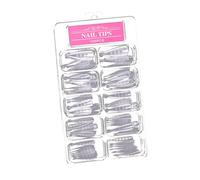 CALLARON Lot De 100 Plaques De Faux Ongles Modèles D'extensions D'ongles Blancs Faciles à Appliquer Pour Manucure Accessoires De Nail Art Décoration Créative