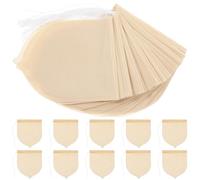 CALLARON Lot de 100 Sachets Filtrants Jetables en Papier Filtre de Pâte à Bois pour Épices et Médecine Chinoise, Facile à Remplir Retirer, pour Infuser le Thé