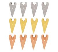 CALLARON Lot de 12 Pinces à Marque-pages en Acier Inoxydable, Clips Décoratifs en Trois Couleurs, Taille Moyenne, pour Agenda, Lecture et Fournitures Scolaires, Accessoires Pratiques