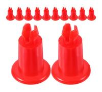 CALLARON Lot de 12 Supports de Plateau Rouges pour Balance Électronique 30 Kg, Pieds Antidérapants Universels en Plastique, Accessoires de Nivellement pour Balance Culinaire