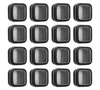 CALLARON Lot de 16 Boîtes en Fer Carrées Vides 58x58x25 Mm avec Couvercle Transparent, Boîtes de Rangement pour Bougies et Bijoux, Organisateur Pratique pour Petits Objets et Présents,