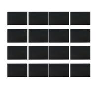 CALLARON Lot de 16 Plaques Magnétiques en Caoutchouc Noir 150x100x0,8mm pour Portes de Garage Métalliques, Fausses Fenêtres Lavables Résistantes à L'eau Chaude, Panneaux Magnétiques