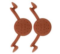 CALLARON Lot de 2 Appareils D'exercice Facial en Silicone Marron Tonifiant Muscles Sourire Optimiseur de Sourire Doux Peau Entraînement Quotidien et Harmonieux