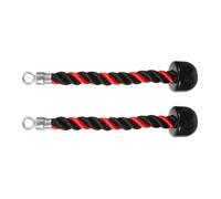 CALLARON Lot de 2 Cordes à Triceps en Nylon Antidérapantes Mousquetons, Dispositif de Fixation pour Machine à Câble, Corde de Traction Polyvalente pour Musculation Biceps, Triceps, Dos