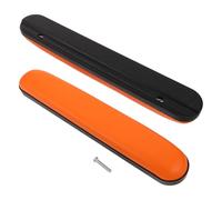 CALLARON Lot de 2 Coussins D'accoudoirs Orange en Mousse à Mémoire de Forme pour Fauteuil Roulant, 22,5 Cm de Distance Entre Trous, Accessoires Ergonomiques Antidérapants pour Personnes