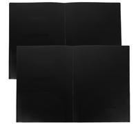 CALLARON Lot de 2 Dossiers de Documents A4 en Pp Double Pochettes, Transparent Mat, pour Organisation de Papiers de Bureau et Rangement de Rapports
