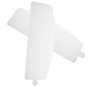 CALLARON Lot de 2 Lentilles de Protection Épaisses 0,5 Mm Bleues pour Casque de Sablage, Remplacement Lentille Externe Anti-poussière, Écran Facial Sécurité pour Travail Industriel