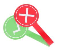 CALLARON Lot de 2 Paddles de Réponse en Mousse pour Enseignants, Panneau D'interaction Enseignant-élève, Matériel Scolaire Facile à Utiliser, Design Simple pour Évaluation Informelle