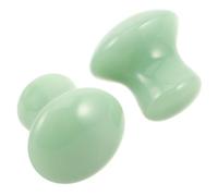 CALLARON Lot De 2 Pierres De Jade Gua Sha Outils Gua Sha En Forme De Champignon Pour Le Massage Du Visage Du Cou Des Yeux Et Du Corps - Pierre De Massage Facial Pour Le Soin De La Peau
