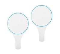 CALLARON Lot de 2 Tableaux de Notation Effaçables à Sec 15x25 Cm, Kt Board Bleu Rond, Mini Tableau Blanc Portable, Panneau de Présentation Polyvalent pour Vote, Bureau et Activités