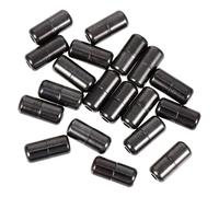 CALLARON Lot de 20 Boucles de Lacets Capsule en Métal Noir Connecteurs Pratiques pour Chaussures Décontractées Maintien Sécurisé sans Nouer Légers et Faciles à Transporter