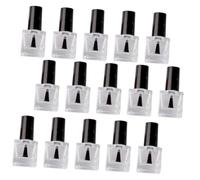 CALLARON Lot de 20 Bouteilles de Vernis à Ongles Vides 8Ml Bouteilles Rechargeables Étanches Couvercle pour DIY Nail Art pour Voyage et Rangement