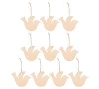 CALLARON Lot de 20 Découpes D'oiseaux en Bois Beige pour Loisirs Créatifs, Faciles à Suspendre avec Corde, pour Scrapbooking et Décoration de Mariage