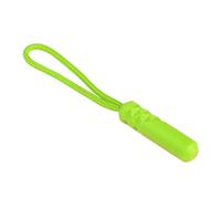 CALLARON Lot de 20 Tirettes Cylindriques pour Fermeture Éclair en Plastique Vert Fluorescent, Accessoires de Réparation pour Vêtements, Paquet et Valises, Cordon Robuste Adapté aux Paquet