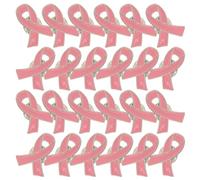 CALLARON Lot de 24 Épinglettes Ruban Rose en Alliage de Zinc Broches de Sensibilisation au Cancer du Sein Badges Légers pour Collecte de Fonds Événements Caritatifs et Soutien Public
