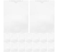 CALLARON Lot de 24 Pochettes Protectrices Transparentes A4 en Plastique Réutilisable, Porte-papier Multifonction pour Bureau, Paquet de Rangement pour Documents, Dossiers D’études