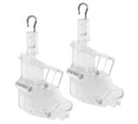 CALLARON Lot de 2pcs Mécanisme D'inclinaison Transparent pour Store Vénitien Crochet, Accessoires en Plastique et Métal, Fixation Sécurisée pour Stores Fenêtre Intérieur