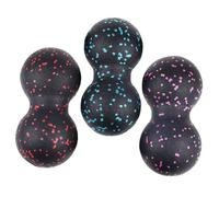 CALLARON Lot de 3 Balles de Massage de Cacahuète en Epp Mini Rouleaux de Fascia pour Dos Épaules et Jambes Outil Portable pour Relaxation Musculaire et Yoga