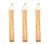 CALLARON Lot de 3 Bâtons D’Allume-feu en Bois Gras de Pin 15x2x2 Cm, Blocs Naturels pour Feu de Camp, Barbecue et Survie en Plein Air, Allume-feu Extérieur Résineux Longue Combustion, Kit