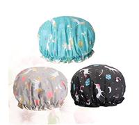 CALLARON Lot De 3 Bonnets De Imperméables Anti-Noirceur Bonnets De Bain Fournitures De Bonnets De Double Couche