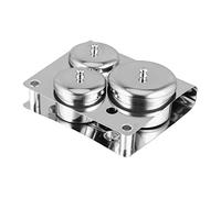 CALLARON Lot de 3 Coupelles à Cristal pour Ongles Petit Format avec Couvercle, Godets en Inox pour Liquide et Poudre Nail Art, Usage Professionnel et Personnel, Accessoires Manucure