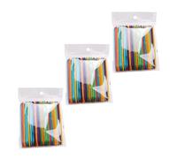 CALLARON Lot De 300 Bâtonnets De Manucure En Bois Naturel Pour Nail Art Double Face Diamantés