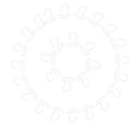 CALLARON Lot de 300 Cintres à Chaussettes en Plastique Pp et Pe Surface Lisse et Bords Arrondis pour Vente Détail et Vide-grenier