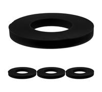 CALLARON Lot de 4 Bagues en Caoutchouc Amortisseur Universelles pour Voiture, Anneaux Suspendre Noirs, Rondelles Tampons Amortissement, Coussinets Absorbants Chocs, Protection Silencieuse