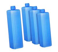 CALLARON Lot de 4 Blocs réfrigérants pour glacières, réutilisables, Petits Blocs de Glace en PE, Bleu, pour boîtes d'expédition pour Produits réfrigérés et Voyage, contrôle fiable de la