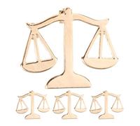 CALLARON Lot de 4 Broches de Revers Métal Doré Thème Balance Justice Accessoires pour Costume Homme Bijoux de Col pour Chemise à Col Décoration Élégante pour Mariage et Usage