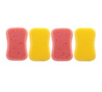 CALLARON Lot de 4 Éponges Exfoliantes et Magiques pour Bain, Nettoyage et Soin Corps, Usage Quotidien à Domicile Couleur Aléatoire