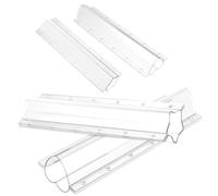 CALLARON Lot de 4 Moules en Plastique Blanc pour Façonnage de Légumes et Fruits, Formes Cœur et Étoile, Résistant à Haute Température, pour Jardin et Boutique de Légumes