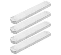 CALLARON Lot de 4 Plaques D'acier Lestées 300 G pour Gilet Lesté, Inserts de Poids Compacts 14,5x2,6x1 Cm, Équipement Musculation Polyvalent pour Course à Pied et Fitness