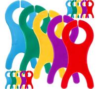 CALLARON Lot de 40 Bobines de Fil à Tisser en Plastique Multicolores, Grandes Tailles pour Machine à Coudre, Point de Croix et Tricot, Outil DIY de Rangement Fil à Broder Couleur Aléatoire