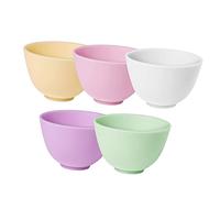 CALLARON Lot De 5 Bols En Silicone Multicolores Grands Et Inodores Bols à Mélanger Diy Pour Masques Faciaux Et Maison