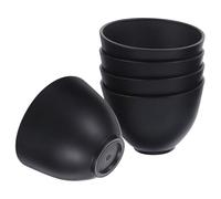CALLARON Lot De 5 Bols En Silicone Pour Masque Facial Pour Esthéticienne Soins De La Peau Beauté Mélange Cosmétique Professionnel DIY Gel De Silice Noir